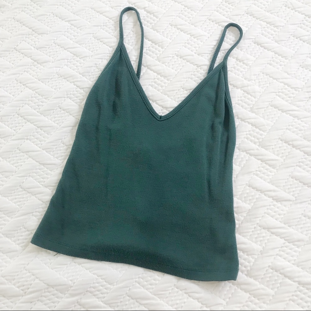 Brandy Melville Green Crop Top